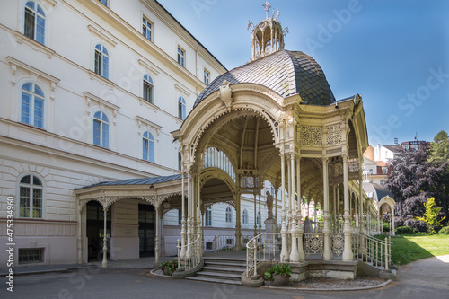 Karlovy Vary, Czech Republic, June 2019 - View of the Park Colonnade photo
