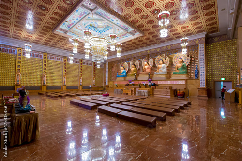 Print op canvas Interior of Nan Tien Temple. Temple in Berkeley, Australia.