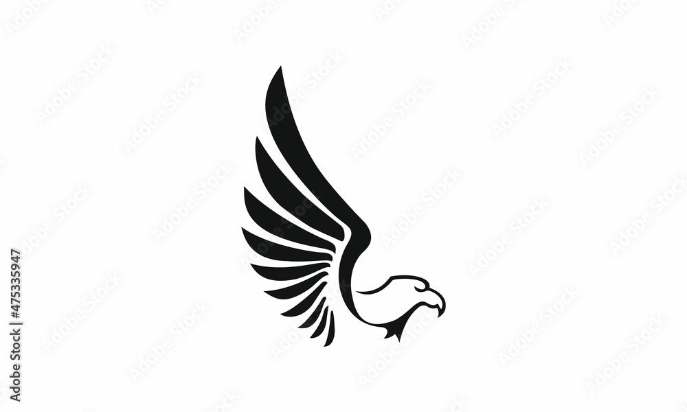 Obraz premium Eagle tattoo vector, Eagle logo