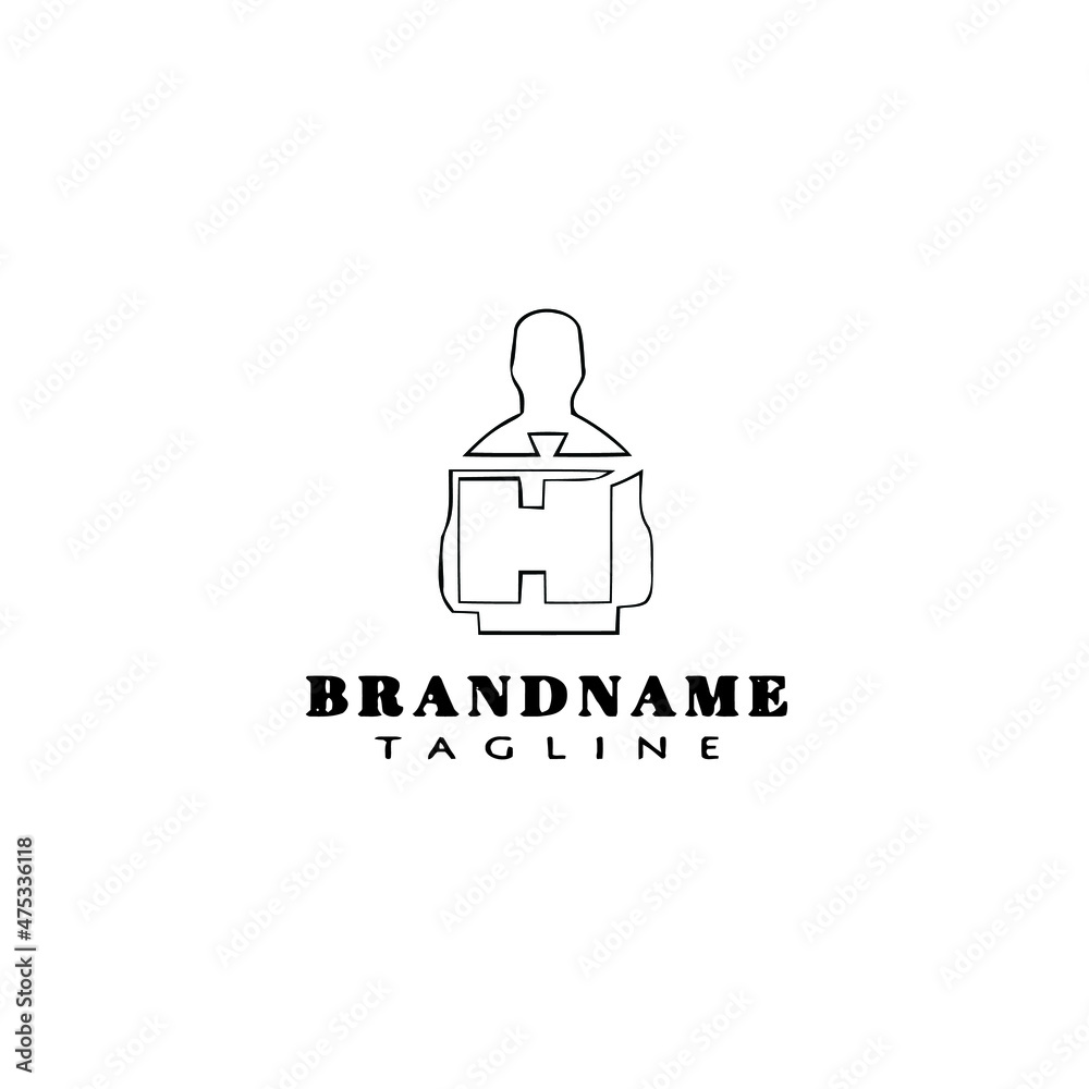 deliveryman logo cartoon icon design template black isolated vector illustration deliveryman logo cartoon icon design template black isolated vector illustration