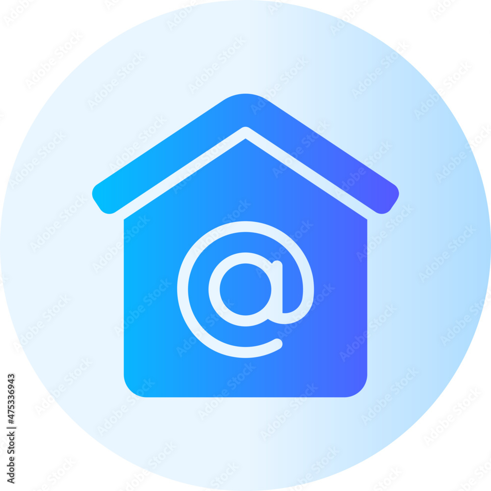 house gradient icon