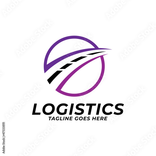 express delivery arrow logo icon vector template.