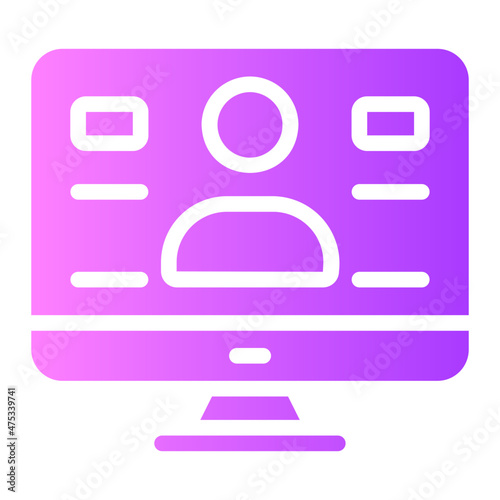 videocall gradient icon