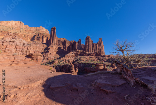 Fisher Towers Moab Utah Scenic Rugged Landscape