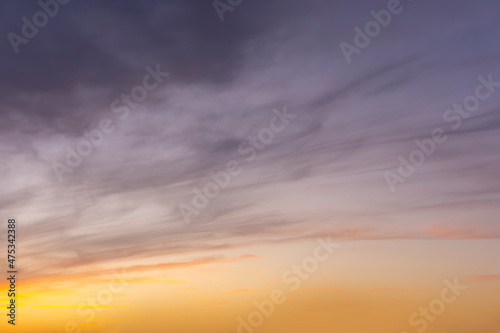 Sunset sky for background or sunrise sky and cloud at morning. © 昊 周