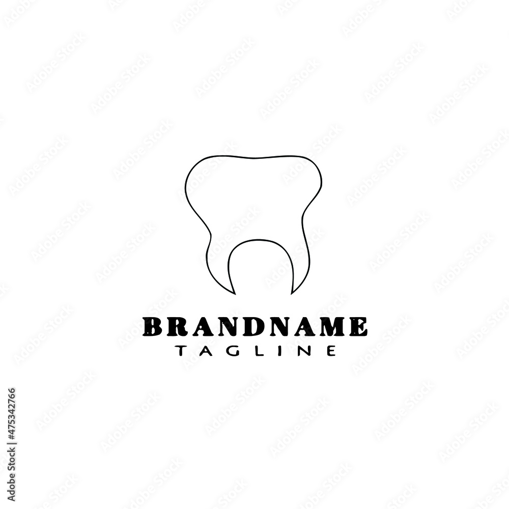 dental clinic logo cartoon icon design template black isolated vector illustration dental clinic logo cartoon icon design template black isolated vector illustration