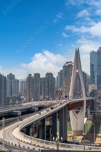 Nowoczesna metropolia, Chongqing, Chiny,