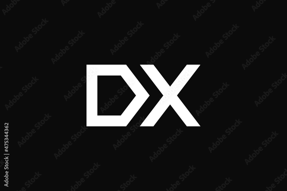 Fototapeta premium DX monogram letter logo for inspiration