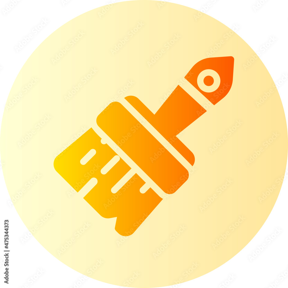 paintbrush gradient icon paintbrush gradient icon