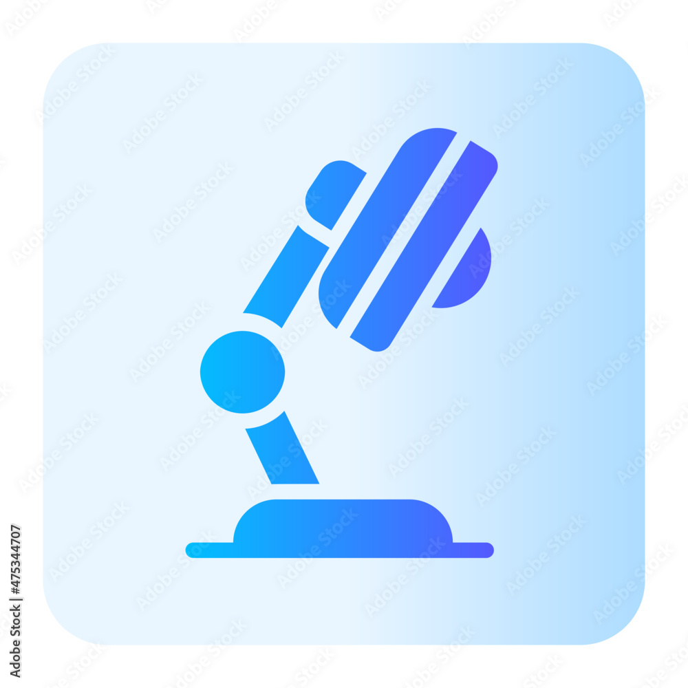 Obraz premium desk lamp gradient icon