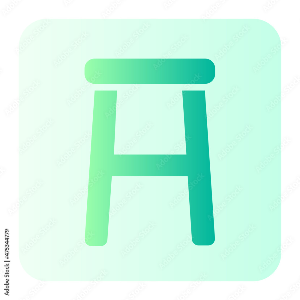 Stool Stand gradient icon Stool Stand gradient icon