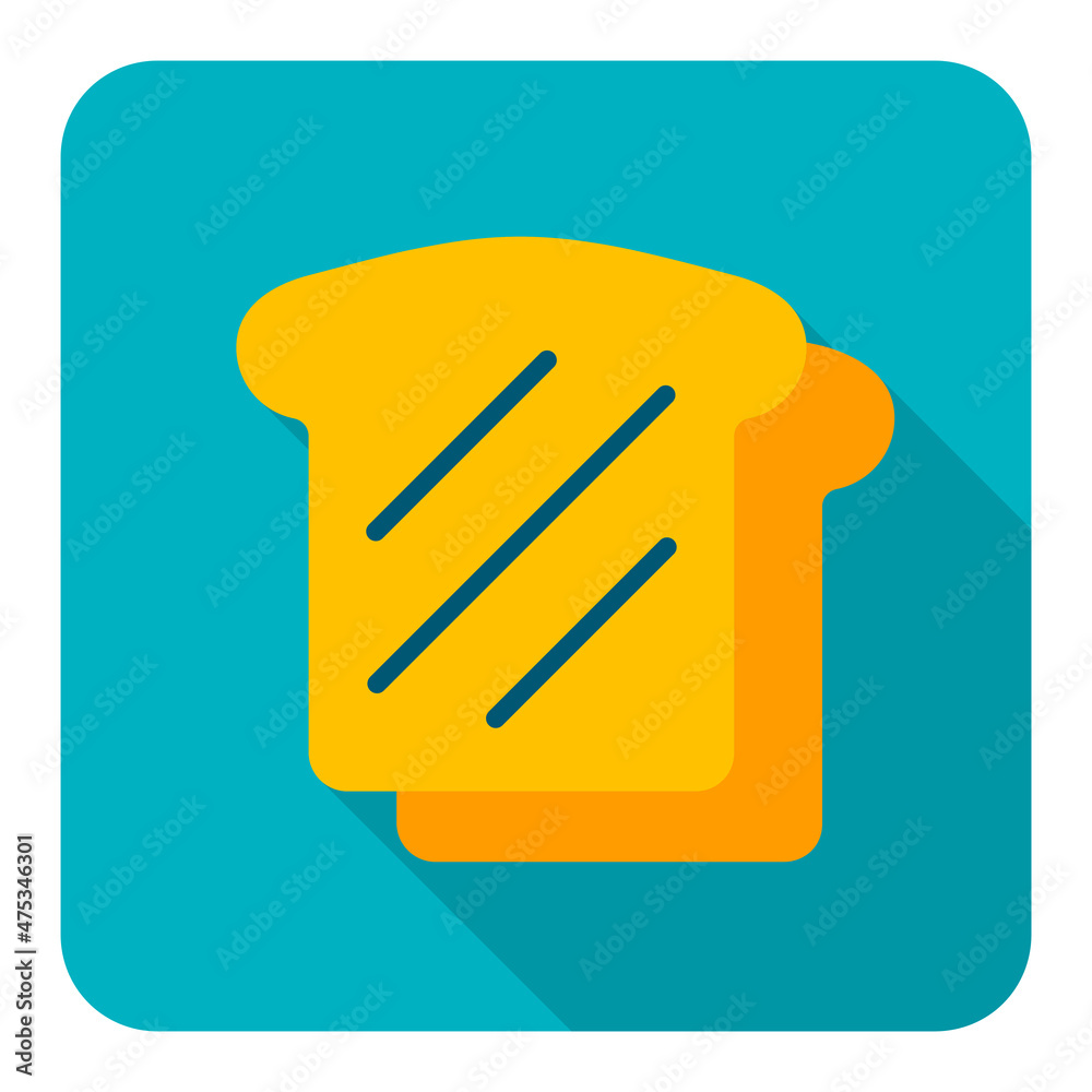 Bread, Toast vector icon. Fast food sign Bread, Toast vector icon. Fast food sign