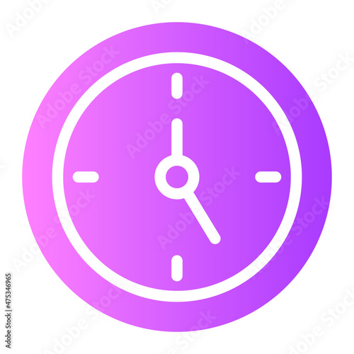 clock gradient icon