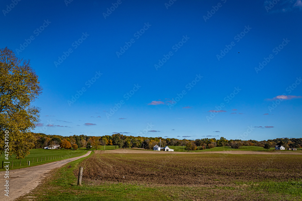 Fototapeta premium Parke County Indiana Agriculture Fields