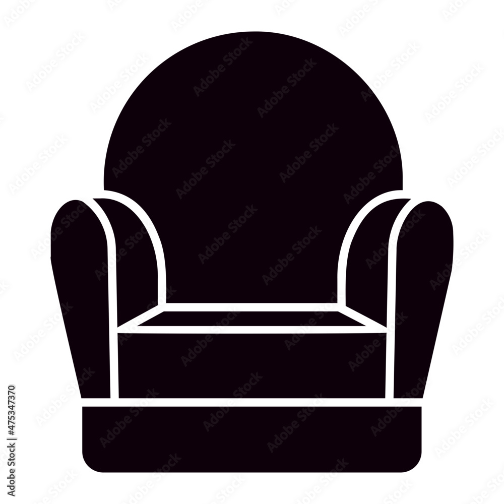 armchair glyph icon