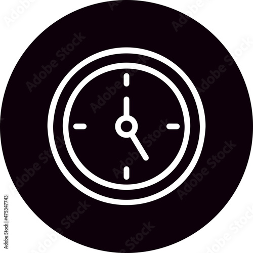 clock glyph icon