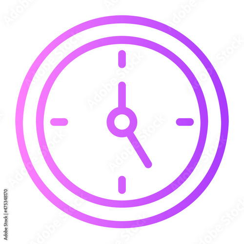 clock gradient icon