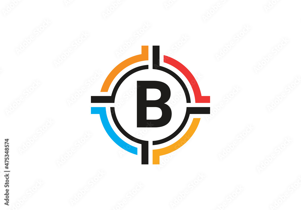 this is a creative B letter rounded icon design this is a creative B letter rounded icon design