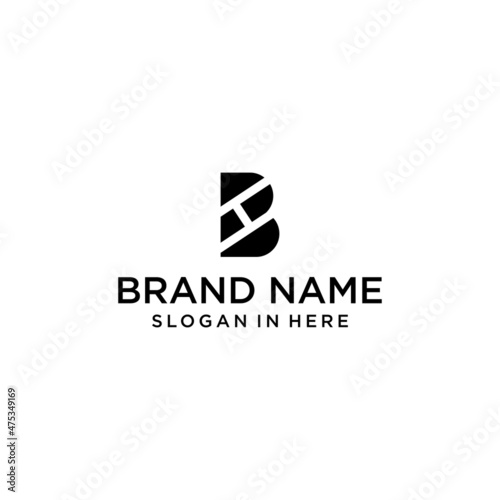 Free Download B H logo letter design vector template,abstract HB design - GFXLoad