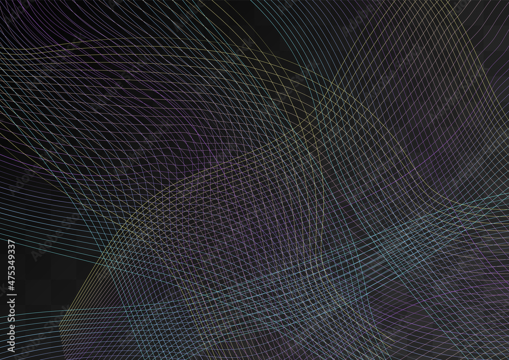Bright Wavy Motion Vector Transparent Background. Bright Wavy Motion Vector Transparent Background.