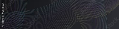 Color Stripe Movement Vector Panoramic Black