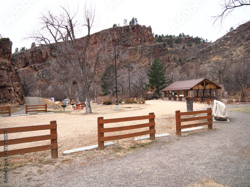 fence in the mountains