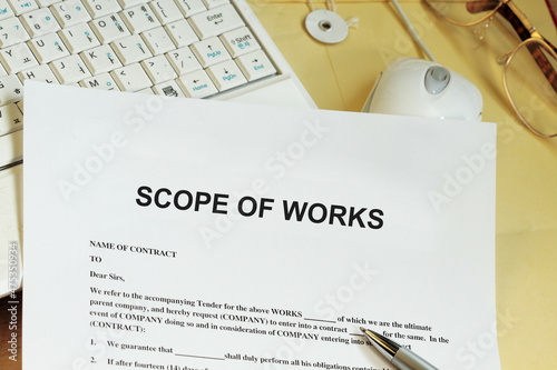 Scope of works