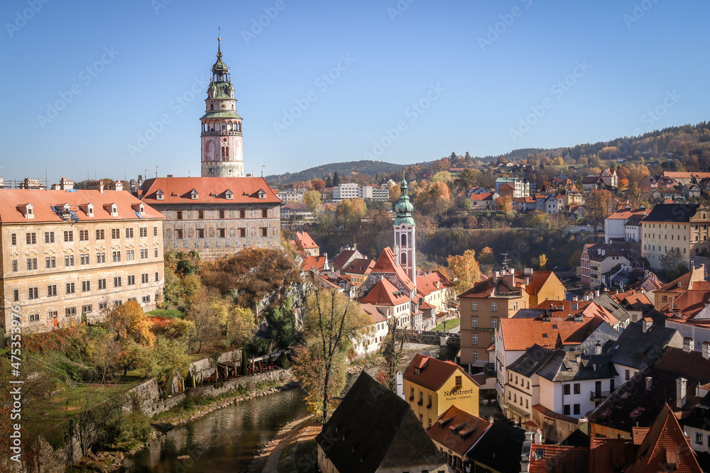 Obraz premium Views from the town of Cesky Krumlov, Czech Republic