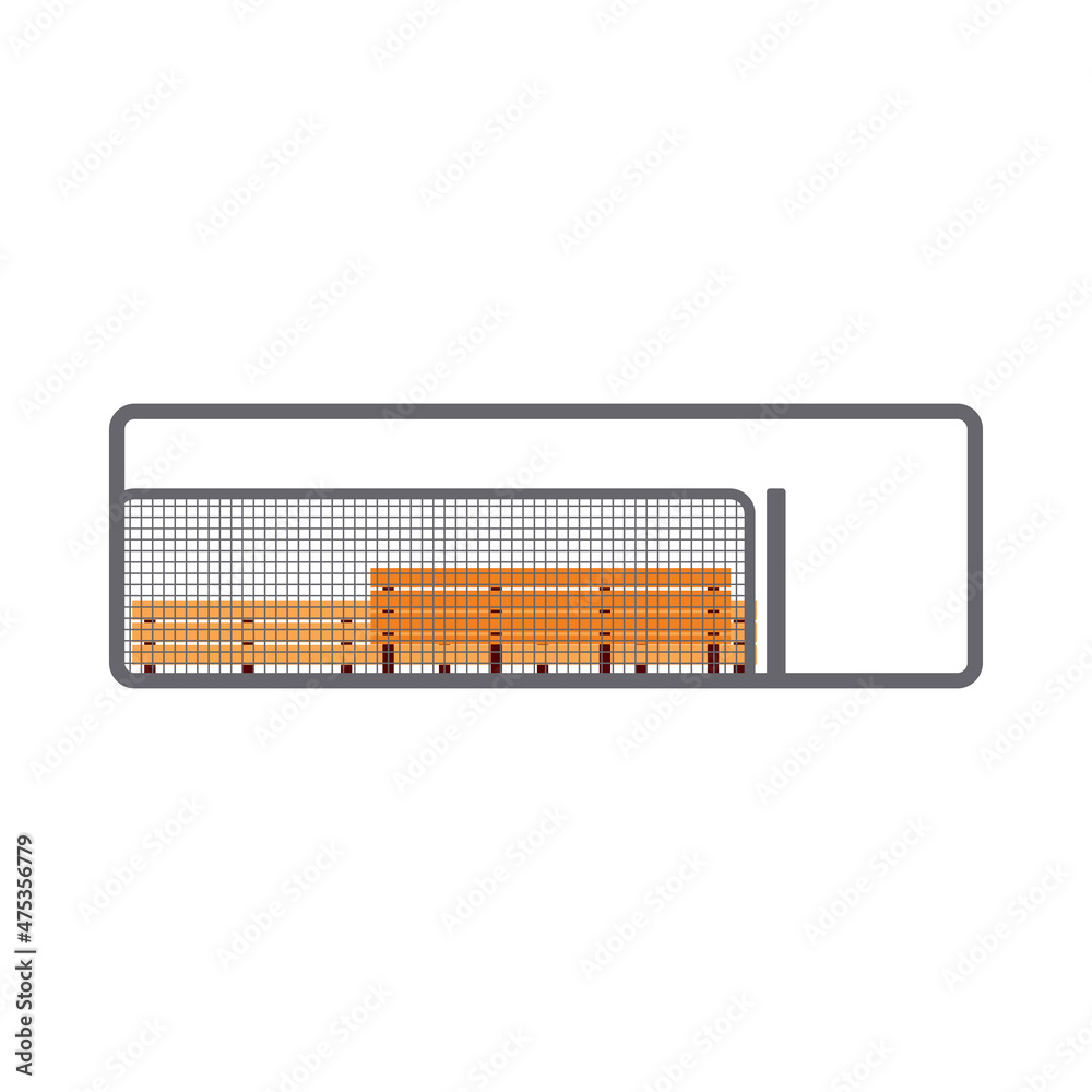 Baseball Reserve Bench Icon