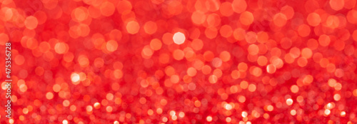 sparkles of Red glitter abstract background. Copy space