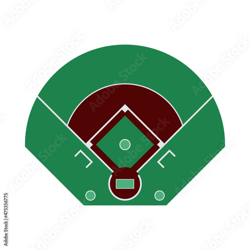 Baseball Field Aerial View Icon