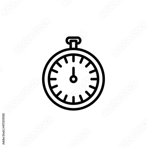 Clock icon vector illustraion. Time symbol