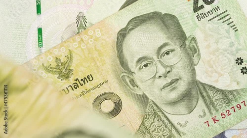 Thai currency bill. 20 baht photo