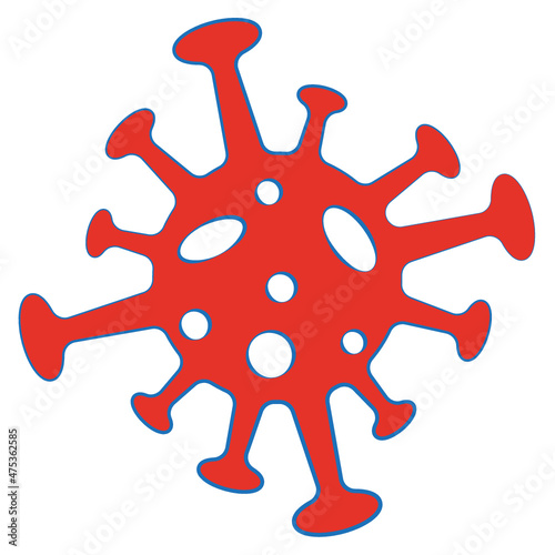 Coronavirus icon. 2019-nCoV Coronavirus Bacteria. Vector 