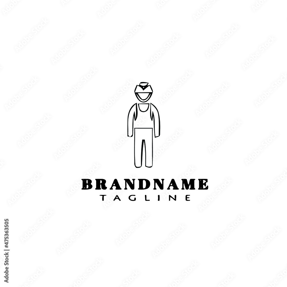 construction worker logo icon cartoon design template vector illustration construction worker logo icon cartoon design template vector illustration