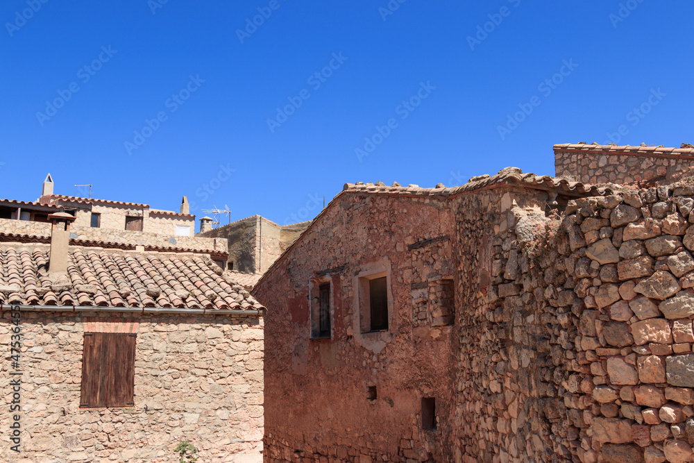 Siurana - old village in Spain - stone constructions