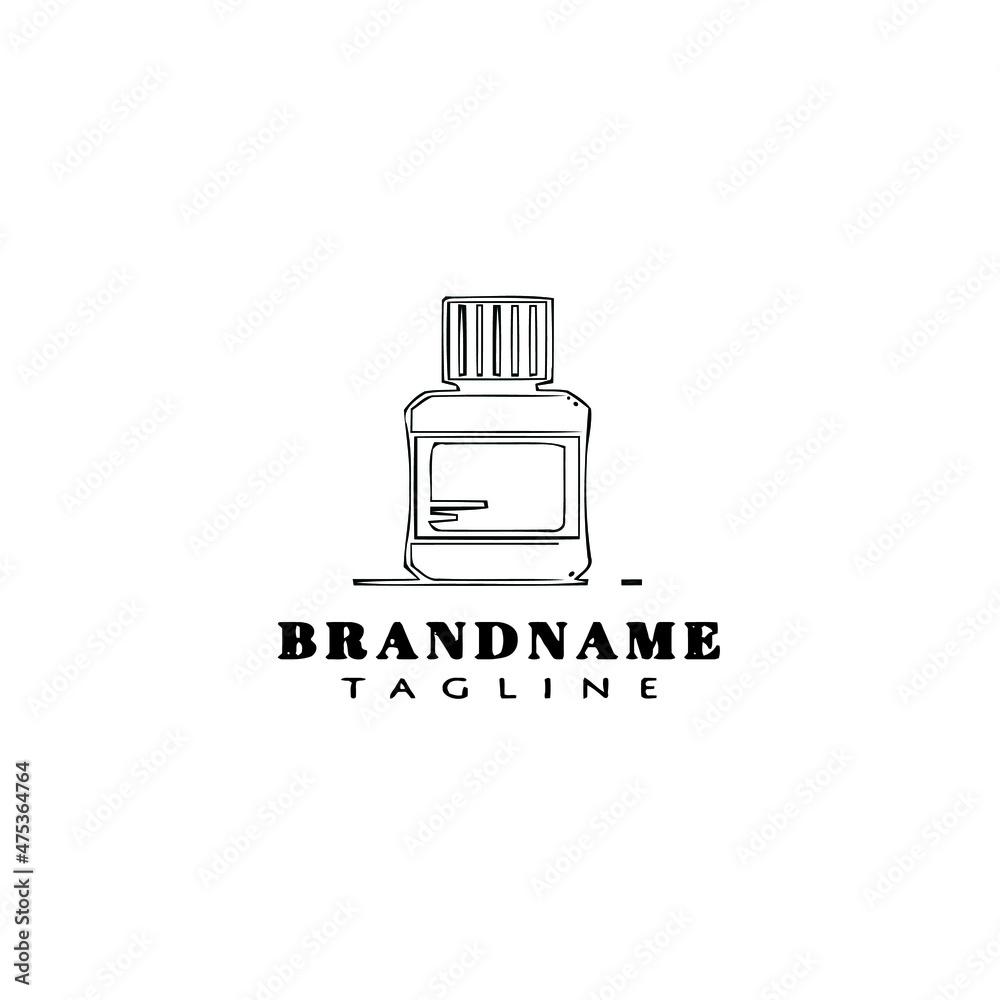 cute medical pill bottle logo template icon vector illustration cute medical pill bottle logo template icon vector illustration
