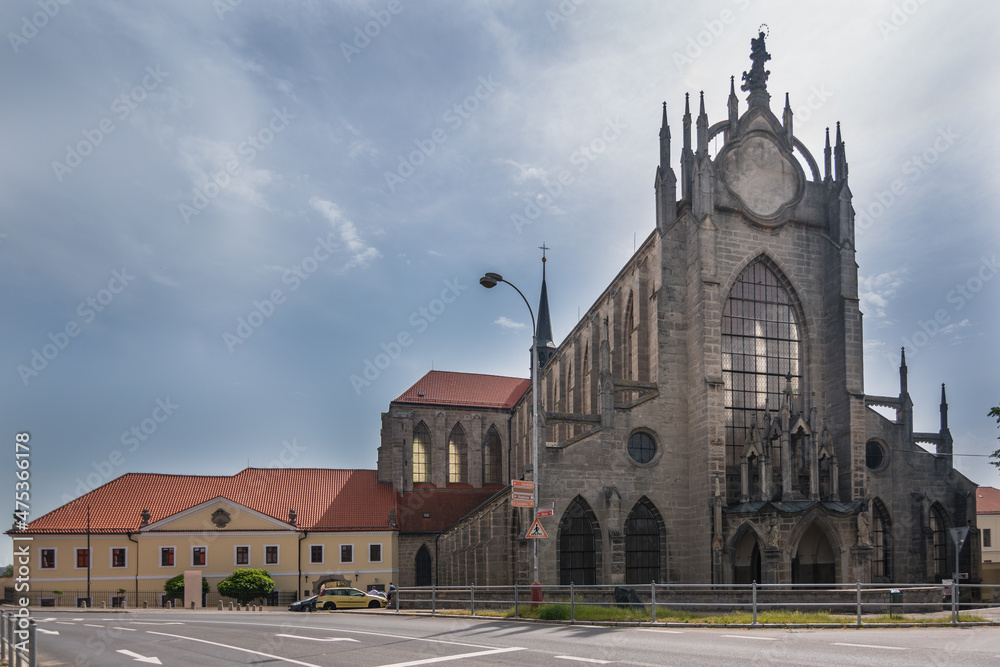Kutná Hora, Czech Republic, June 2019 - External view of the Cathedral of Assumption of Our Lady and St. John the Baptist