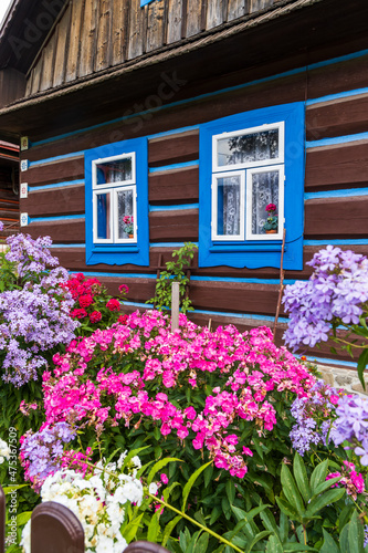 Old wooden houses in village Osturna, Spiska magura region, Slovakia © Richard Semik