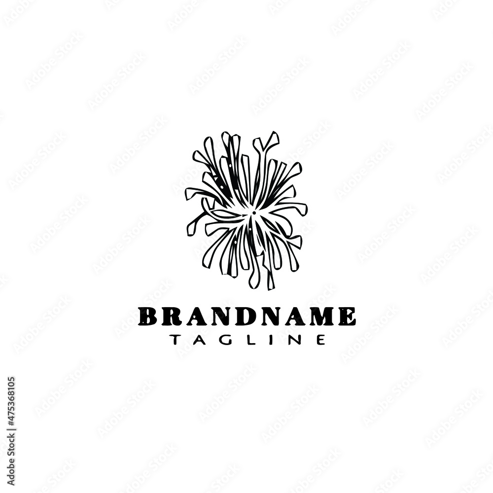plants with leaves logo icon design template flat illustration