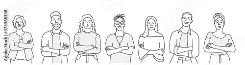 Diverse multiracial and multicultural group of people.