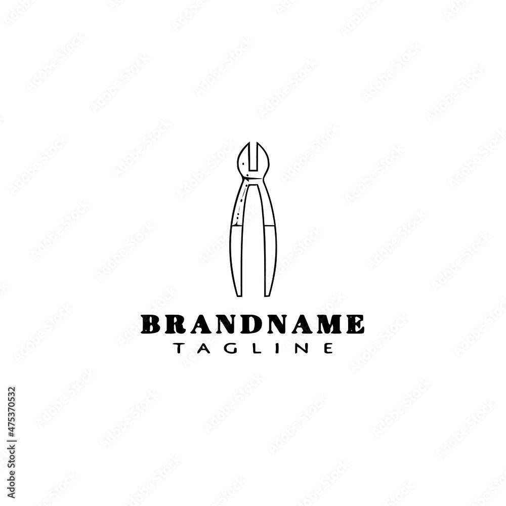 pliers logo cartoon icon design template vector pliers logo cartoon icon design template vector