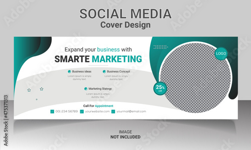 Business Facebook cover design, corporate social media cover design, social media post design. Digital marketing agency webinar Facebook cover banner Instagram web banner template social media post.