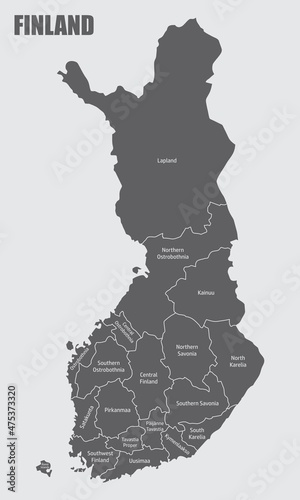Finland administrative map