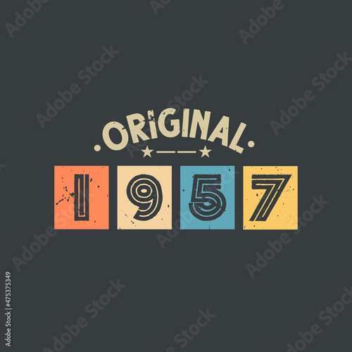 Original 1957. 1957 Vintage Retro Birthday