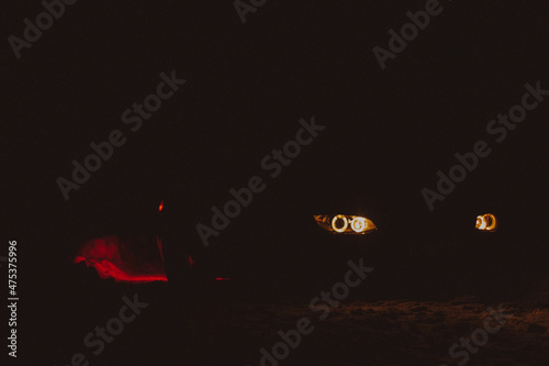 Tablou pe pânză BMW lights angel eyes