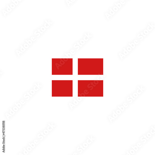 Dansk flag dannebro / danish flag photo