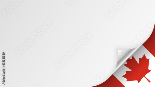 EPS10 Vector Patriotic background with Canada flag colors.