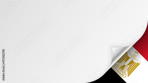 EPS10 Vector Patriotic background with Egypt flag colors.