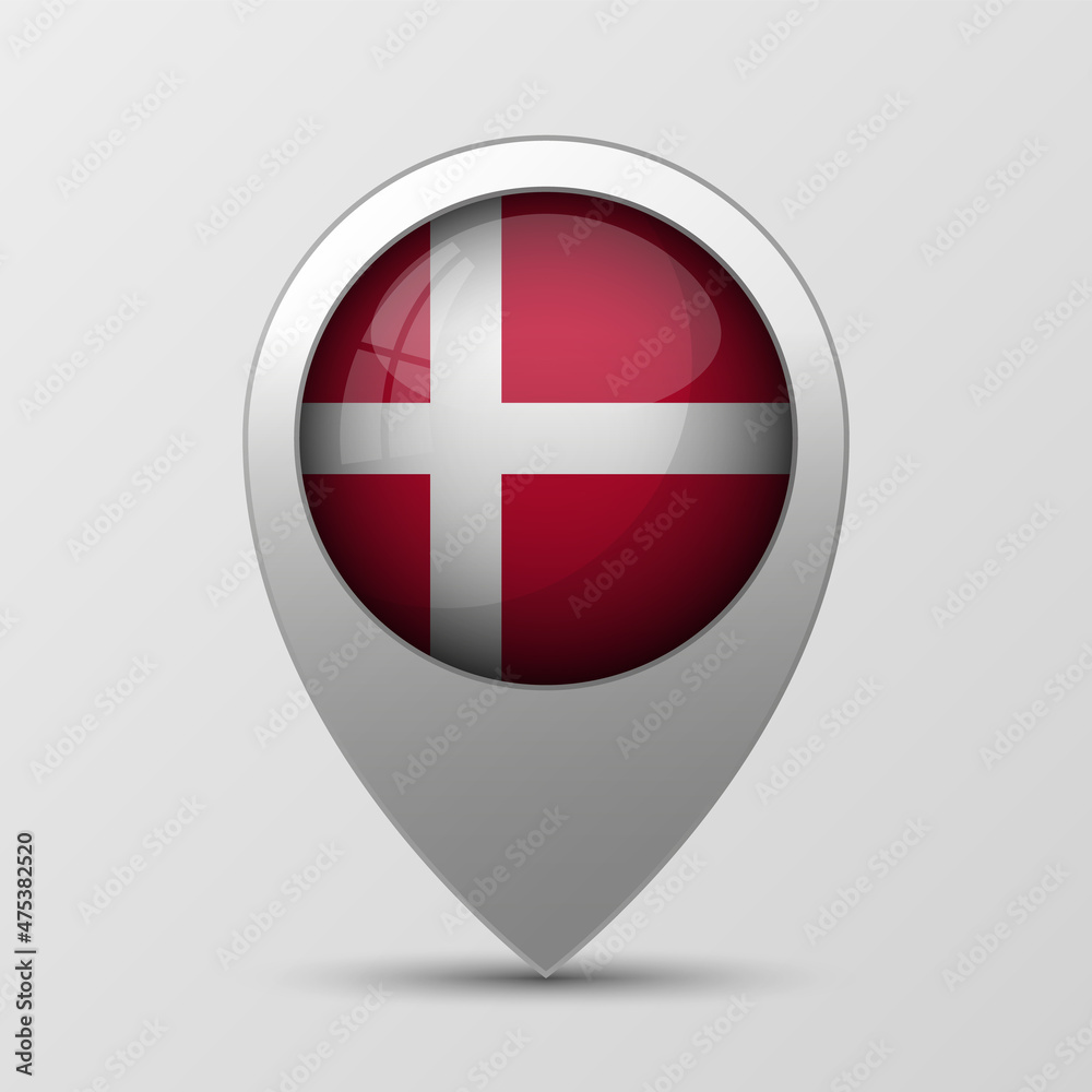 Obraz premium EPS10 Vector Patriotic background with Denmark flag colors.